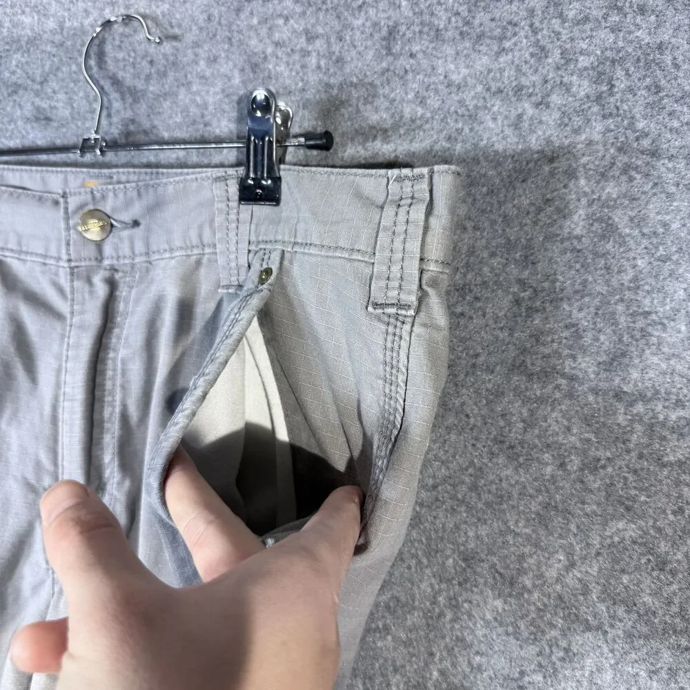 Carhartt Men's‎ Relaxed Fit Gray Work Shorts Size 33